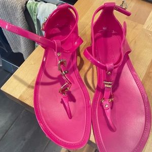 Ralph Lauren collection Karly fuschia jelly sandal